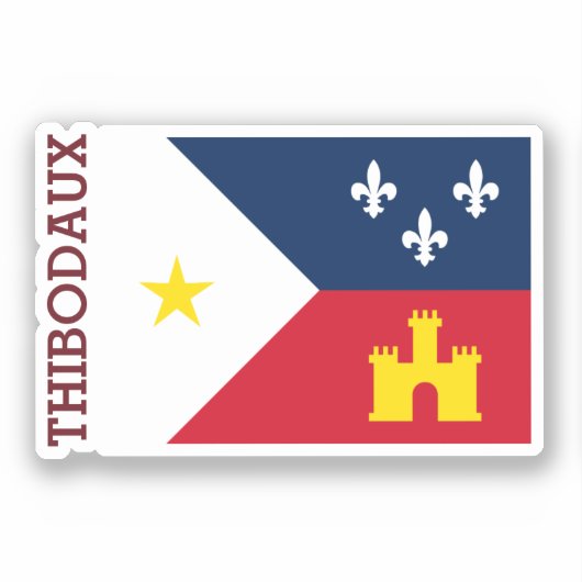 Thibodaux, Louisiana Sticker (Voorkant)