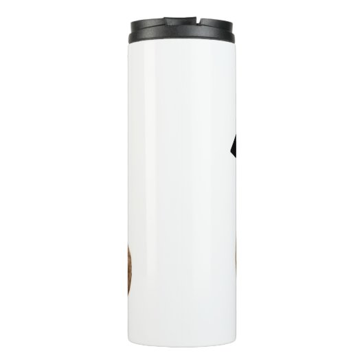 Thicc Boi Fat en Funny Yellow Labrador Retriever Thermosbeker (Achterkant)