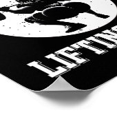 Thicc Boys Lifting Club Funny Gym Mannen Squat Bod Poster (Hoek)