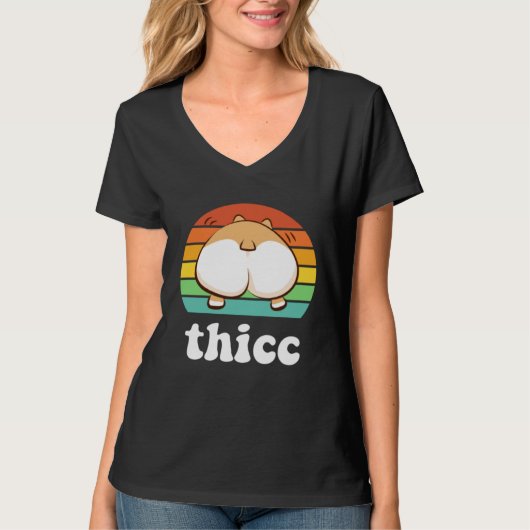 Thicc Corgi Extra Thick Dogs Cute Workout Lifting T-shirt (Voorkant)