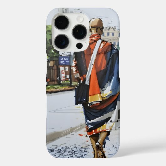 Thich Minh Tue | Peaceful Monk – Walking  Case-Mate iPhone Case (Achterkant)