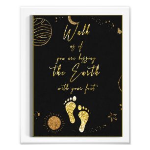 Thich Nhat Hanh art, Thich Nhat Hanh quote, buddha Foto Afdruk