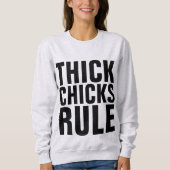 THICK CHICKS RULE, CURVY T-Shirts (Voorkant)