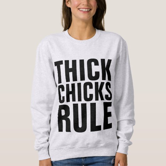 THICK CHICKS RULE, CURVY T-Shirts (Voorkant)