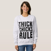 THICK CHICKS RULE, CURVY T-Shirts (Voorkant volledig)