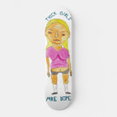 Thick GIrls White van Patrick Jilbert Skateboard (Voorkant)