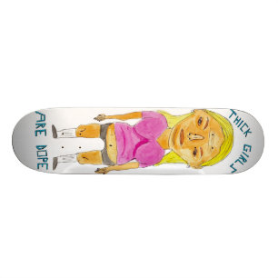 Thick GIrls White van Patrick Jilbert Skateboard