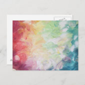 Thick Textured Abstract Paint Briefkaart (Voorkant / Achterkant)