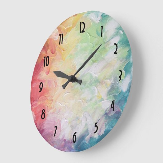 Thick Textured Abstract Paint Grote Klok (Hoek)