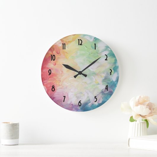 Thick Textured Abstract Paint Grote Klok (Huis)