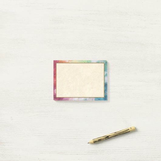 Thick Textured Abstract Paint Post-it® Notes (Op bureau)