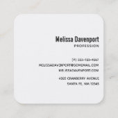 Thick Textured Abstract Paint Vierkante Visitekaartje (Achterkant)