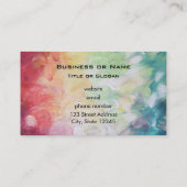 Thick Textured Abstract Paint Visitekaartje (Achterkant)