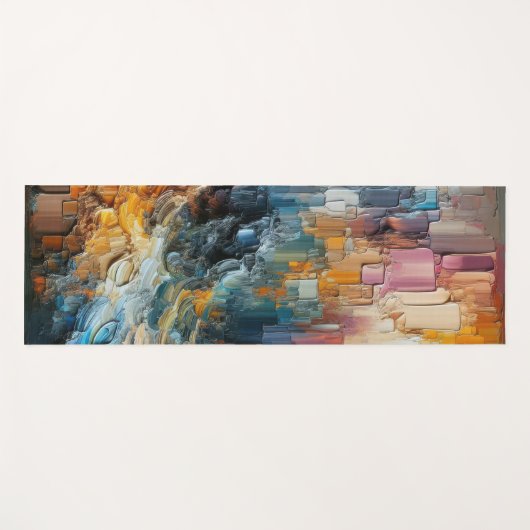 Thick Textured Paint Pattern Yogamat (Voorkant (horizontaal))