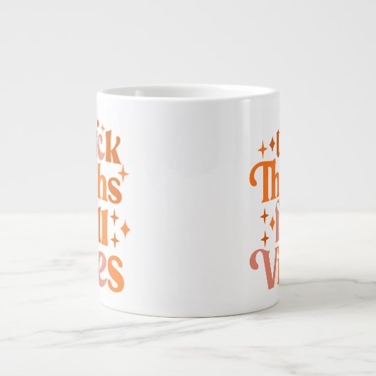 Thick Thighs Herfst Vibes Grote Koffiekop (Voorkant)