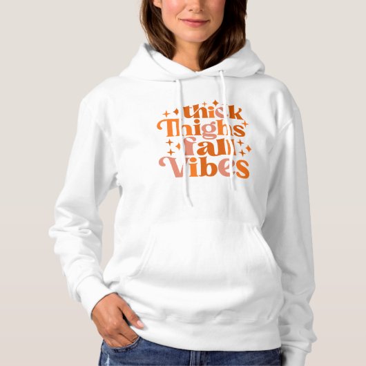 Thick Thighs Herfst Vibes Hoodie (Voorkant)