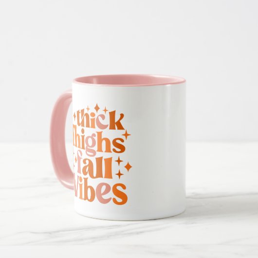 Thick Thighs Herfst Vibes Mok (Voorkant links)