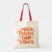 Thick Thighs Herfst Vibes Tote Bag (Achterkant)