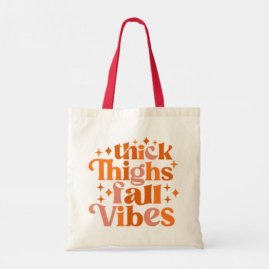 Thick Thighs Herfst Vibes Tote Bag (Achterkant)