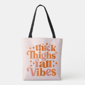 Thick Thighs Herfst Vibes Tote Bag (Achterkant)