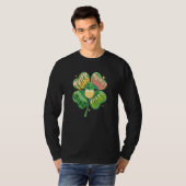 Thick Thighs Lucky Vibes Shamrocks Women's St Patr T-shirt (Voorkant volledig)