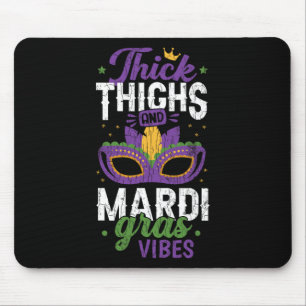 Thick Thighs Mardi Gras Vibes New Orleans Party Gr Muismat