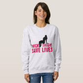 THICK THIGHS SAVE LEVEN T-Shirts (Voorkant volledig)