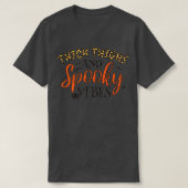 Thick Thighs Spooky Vibes Leopard Cheetah Funny Ha T-shirt (Design voorkant)
