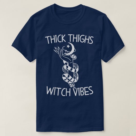 Thick Thighs Witch Vibes Witchy Halloween 920 T-shirt (Design voorkant)