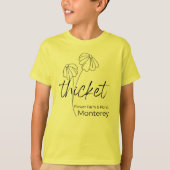 Thicket Monterey Bloemist Kinder T-shirt Zwart Pri (Voorkant)