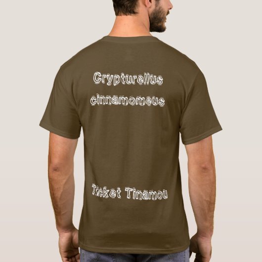 Thicket Tinamou T-shirt (Achterkant)