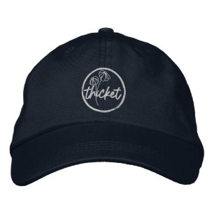 Thicket wildflower logo honkbalpet geborduurde pet