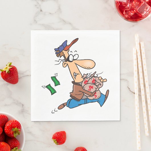 Thief Stealing Money Servet