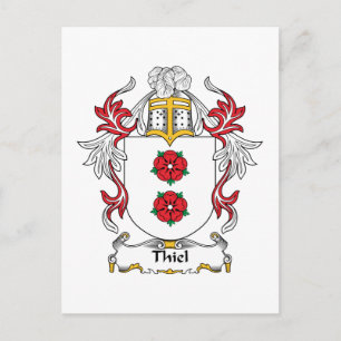 Thiel Family Crest Briefkaart
