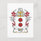 Thiel Family Crest Briefkaart (Voorkant)
