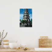 Thien Mu Pagoda, oevers van de Perfume River, Hue, Poster (Keuken)