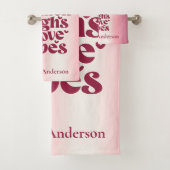 THIGHS EN LOVE VIBES VALENTIJNSE GLITTER DRIP THIC BAD HANDDOEK (Insitu)