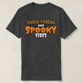Thighs Spooky Vibes Leopard Cheetah Funny Ha T-shirt (Design voorkant)