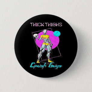 Thiick Thighs Crush Jongens Weightlift Bodybuildin Ronde Button 5,7 Cm