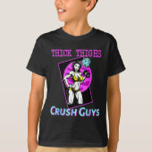 Thiick Thighs Crush Jongens Weightlift Bodybuildin T-shirt (Voorkant)
