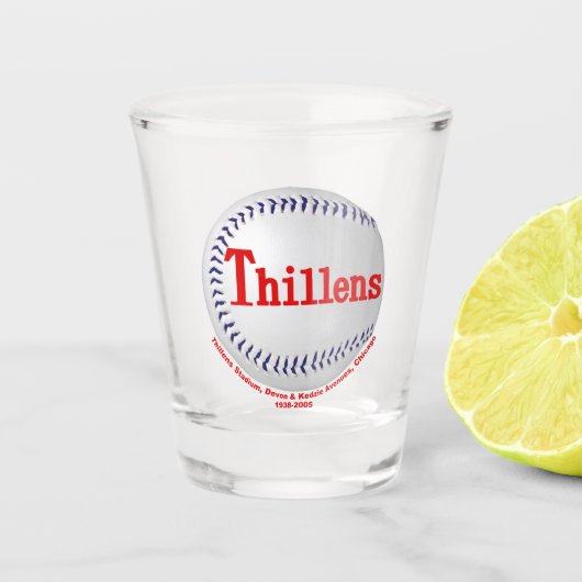 Thillens-stadion, Chicago, Illinois Shot Glas (Voorkant)