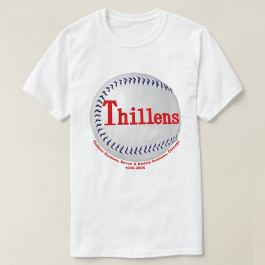 Thillens-stadion, Chicago, Illinois T-shirt (Design voorkant)