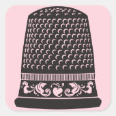 Thimble by FiberFlies Vierkante Sticker (Voorkant)