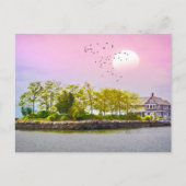 Thimble-eilanden bij zonsondergang briefkaart (Voorkant)