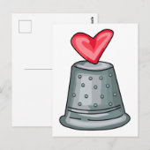 Thimble Heart Briefkaart (Voorkant / Achterkant)