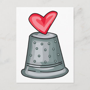 Thimble Heart Briefkaart