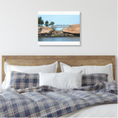 Thimble Island Canvas Afdruk (Insitu (Slaapkamer))