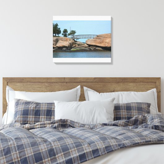 Thimble Island Canvas Afdruk (Insitu (Slaapkamer))