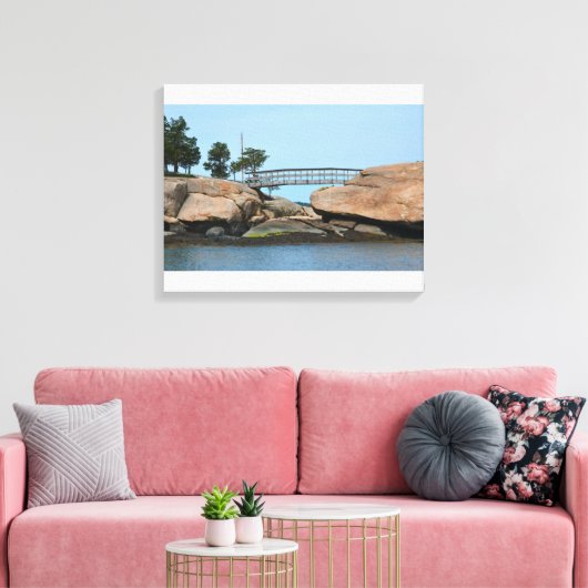 Thimble Island Canvas Afdruk (Insitu (Woonkamer))