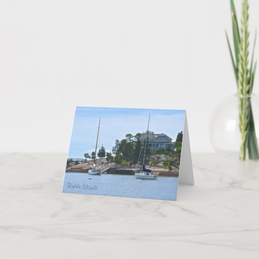 Thimble Island Notecard Kaart (Voorkant)